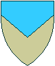 Build a Medieval shield in a per chevron inverted pattern to learn heraldry