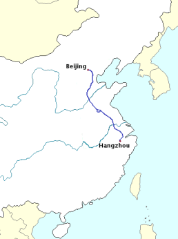 Map of the Grand Canal