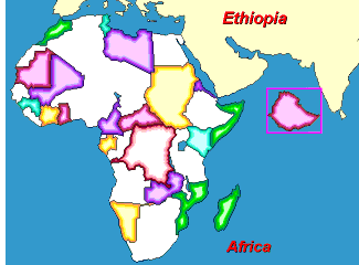 africa political map with capitals