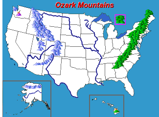United States Geography Map Puzzle U S Mountains And Rivers