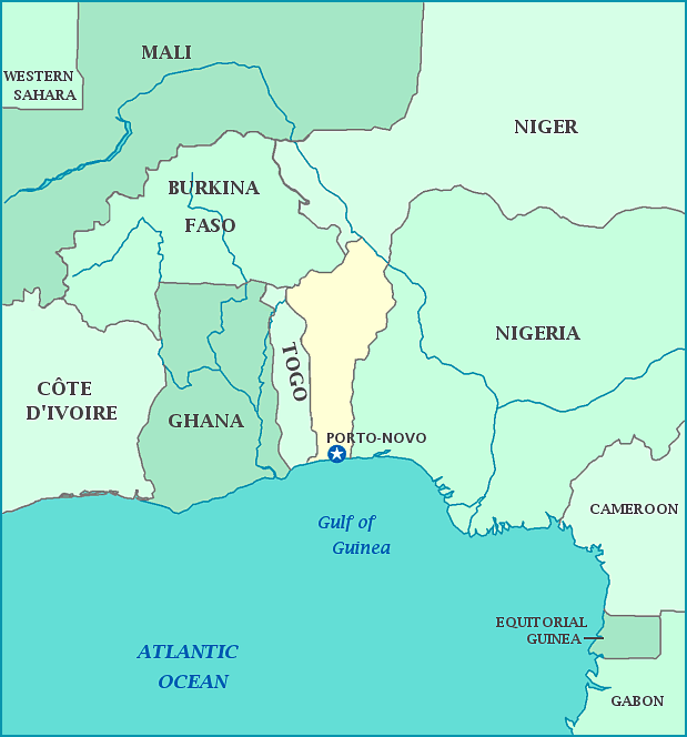 a map of benin. Benin map, Map of Benin,