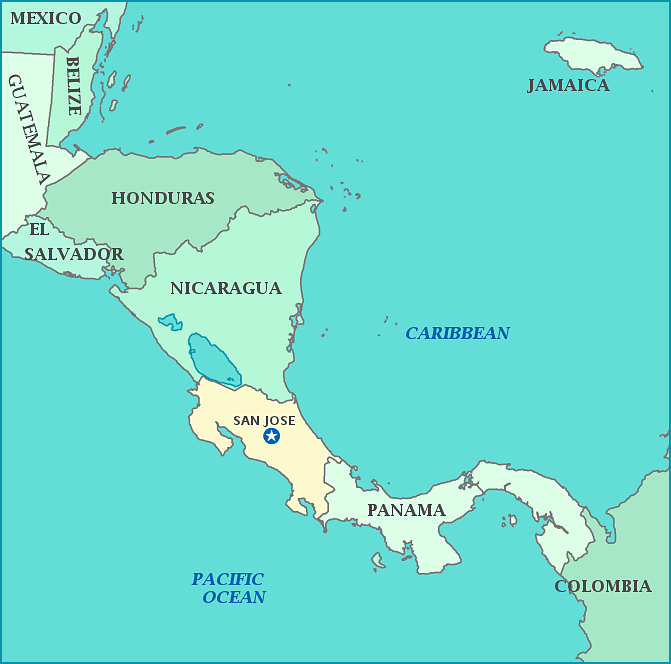 map of costa rica and panama map of costa rica and panama