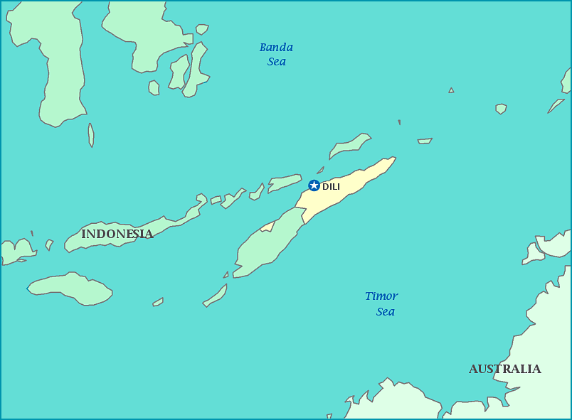 Print this map of Timor-Leste