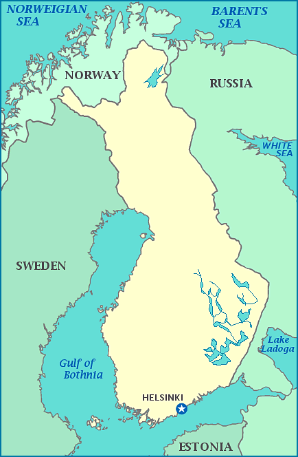 Print this map of Finland