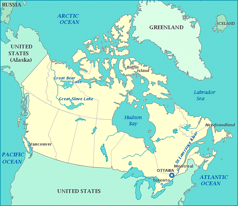 Canada+map