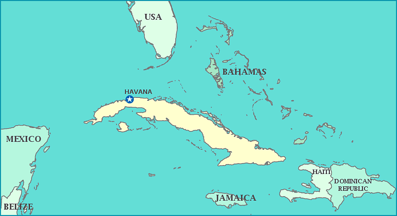 Cuba+map