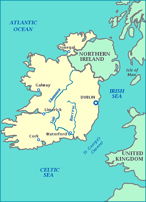 Irish Sea Map