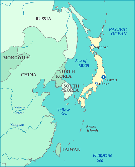 map of japan and russia Map Of Japan map of japan and russia