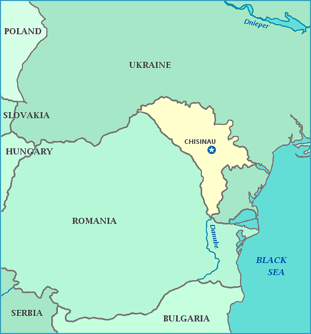 Print this map of Moldova