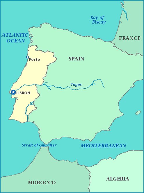 map of portugal cities. Print this map of Portugal