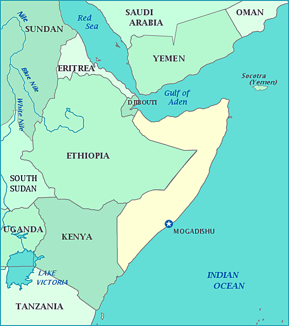Map Of Somalia Map Of Somalia