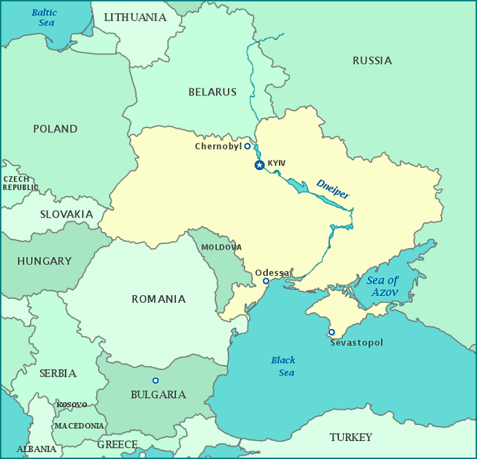 Map Of Ukraine Ukraine Map Show Cities River And Chernobyl