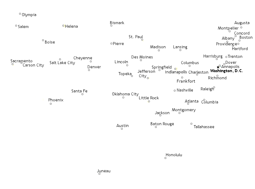 United States Map Map Of Us States Capitals Major Cities And Rivers