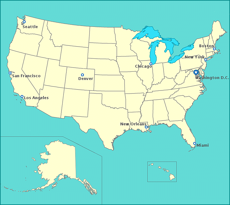 United States map