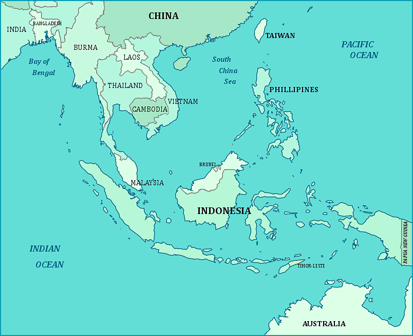 Print this map of Southeast Asia