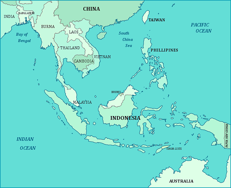 east asia map. Map of Southeast Asia