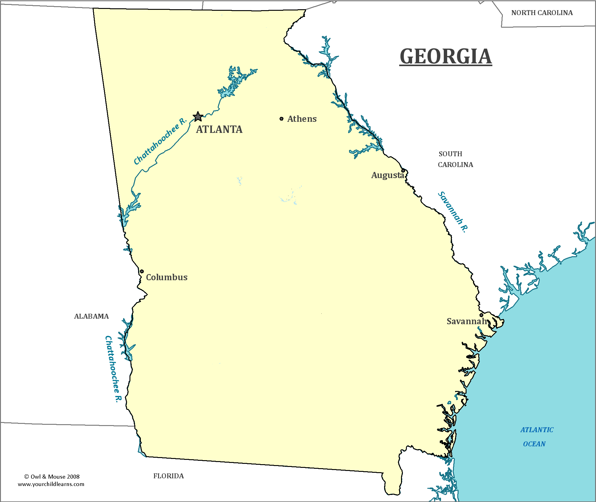 State Map Map of and Information About the State