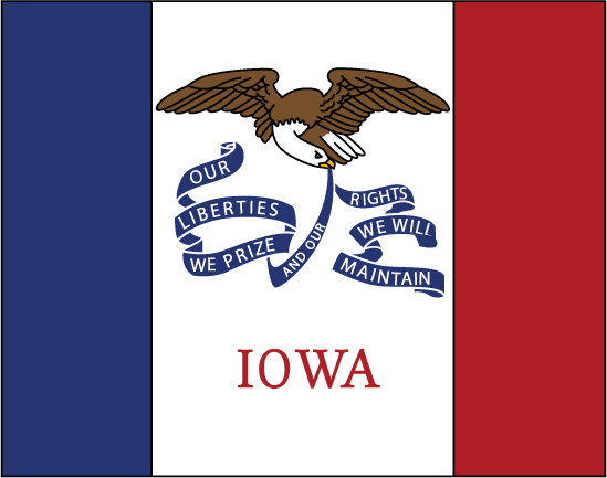 Iowa state flag