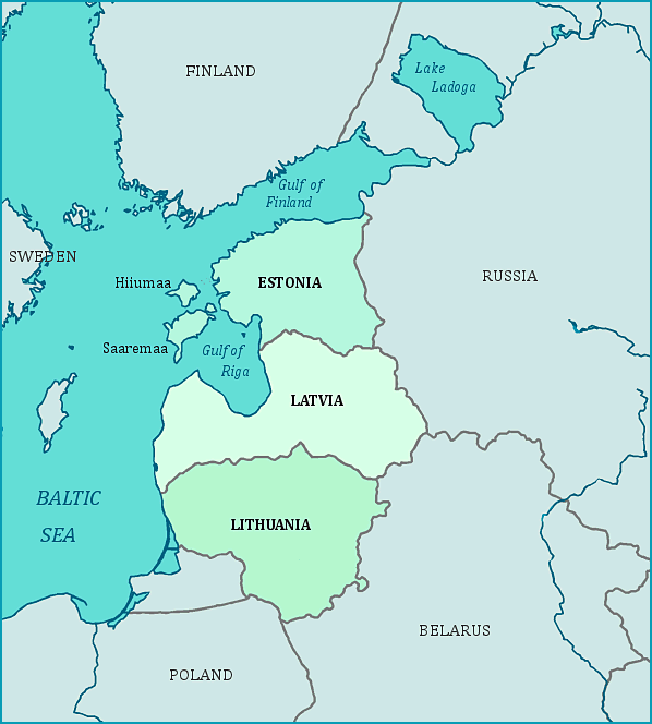 Print this map of the Baltic Region